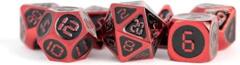 16mm Polyhedral Digital Enamel Metal: Red/Black